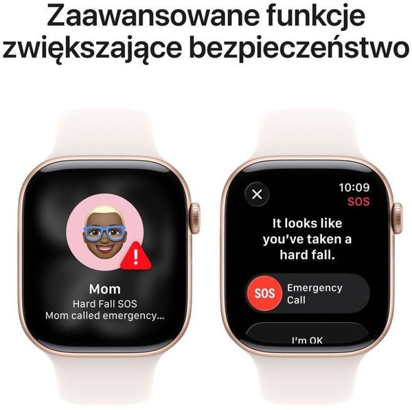 Apple Watch S11 Αλουμίνιο Κυψελωτό 46mm Ροζ χρυσό (Αθλητικό λουράκι ανοιχτό ροζ) S/M