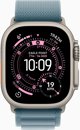 Apple Watch Ultra 3 GPS + Cellular 49mm Θήκη από φυσικό τιτάνιο με ανοιχτό μπλε Alpine Loop - Large