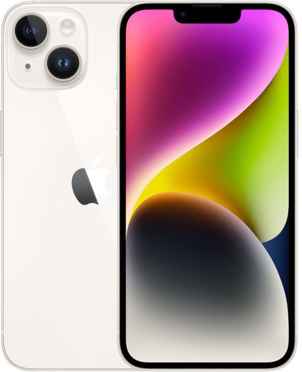 Smartfon Apple iPhone 14 128GB Starlight (MPUR3HN/A)
