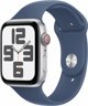 Έξυπνο ρολόι Apple Watch SE GPS 44mm Ασημί Αλουμίνιο Σπορ M/L Μπλε (MXGQ3QF/A)