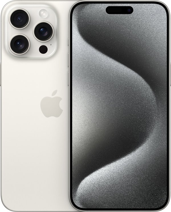 Κινητό τηλέφωνο Apple iPhone 15 Pro Max 256GB Λευκό Τιτάνιο (MU783)
