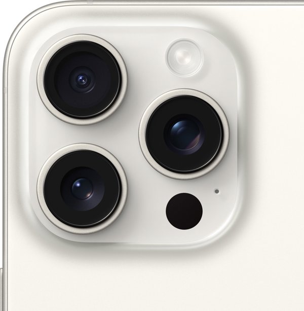 Κινητό τηλέφωνο Apple iPhone 15 Pro Max 256GB Λευκό Τιτάνιο (MU783)