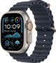 Apple Watch Ultra 2 (GPS + Cellular) 49mm Ελαφριά Θήκη Τιτανίου με Μπλε Ωκεανό Λουράκι (MX4D3)