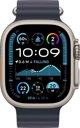 Apple Watch Ultra 2 (GPS + Cellular) 49mm Ελαφριά Θήκη Τιτανίου με Μπλε Ωκεανό Λουράκι (MX4D3)