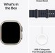 Apple Watch Ultra 2 (GPS + Cellular) 49mm Ελαφριά Θήκη Τιτανίου με Μπλε Ωκεανό Λουράκι (MX4D3)