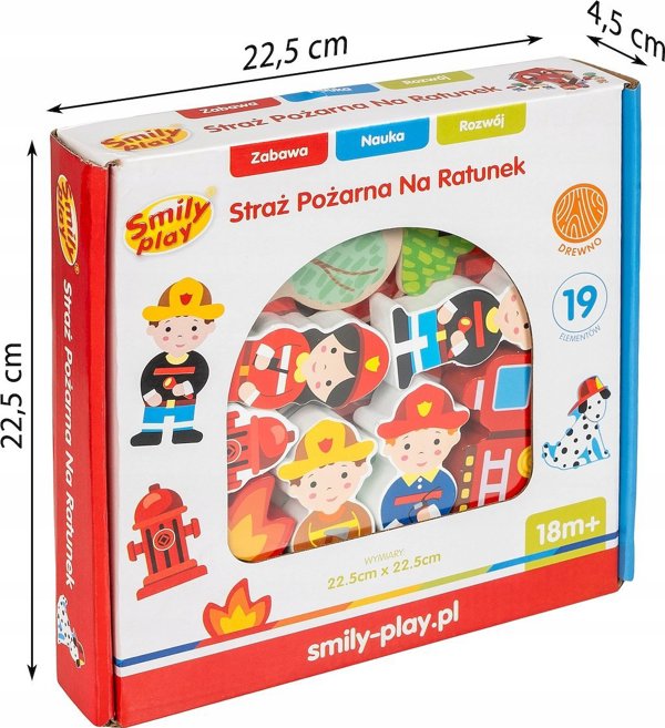 Smily Play Ξύλινος πυροσβεστικός σταθμός SmilyPla.SPW84940 49405