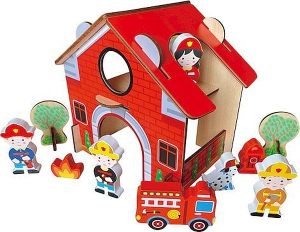 Smily Play Ξύλινος πυροσβεστικός σταθμός SmilyPla.SPW84940 49405
