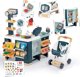 Smoby SMOBY Maximarket Καρότσι με Ηλεκτρονική Ταμειακή Μηχανή με Σαρωτή Ζυγαριά και Ψυγείο