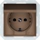 Harry Potter Πρίζα IP44 Mocha RP16-003-22, Εξωτερικής Χρήσης με Προστασία από Υγρασία