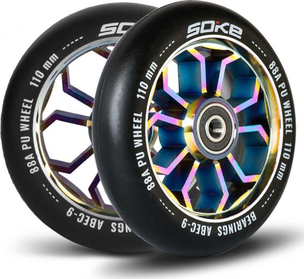 Soke Τροχοί για πατίνι 110 mm Rainbow 2 τεμ.
