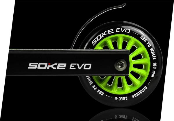 Soke ρόδες για πατίνι 100 mm πράσινες σετ 2 τεμαχίων