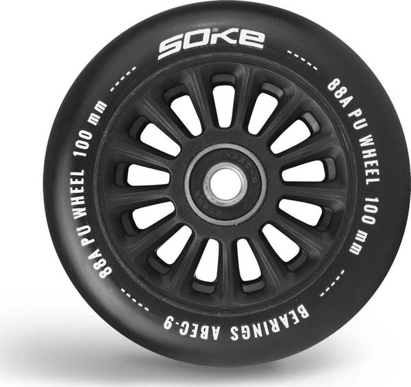 Soke Ρόδες για πατίνι W100 mm μαύρες 2 τμχ.