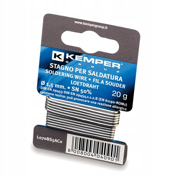 ΚΟΛΛΗΣΗ KEMPER 1.5 MM 20 G SN50%