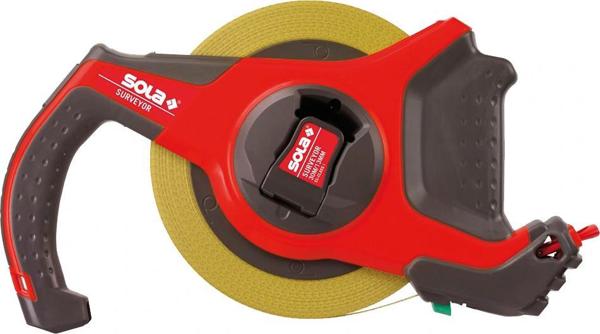 Sola Surveyor SC30 Ατσάλινη Ταινία Μέτρησης 30m, Κλάση Ακρίβειας I, Κίτρινη