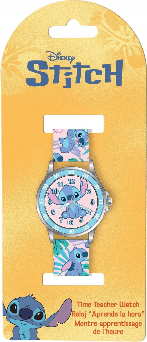 Kids Euroswan Παιδικό Ρολόι Χειρός Lilo & Stitch Ohana Las9011 - Ανθεκτικό Σχέδιο