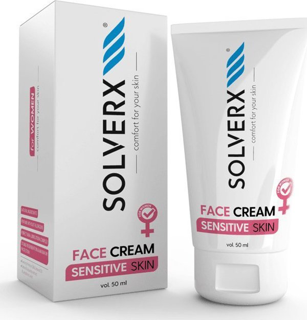 Solverx SOLVERX Sensitive Skin Κρέμα προσώπου για ευαίσθητο δέρμα 50ml