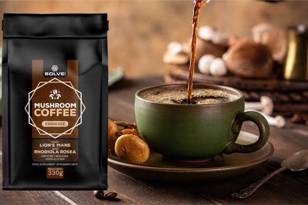 Solve Labs Mushroom Coffee 330g Lion's mane + Rhodiola one size