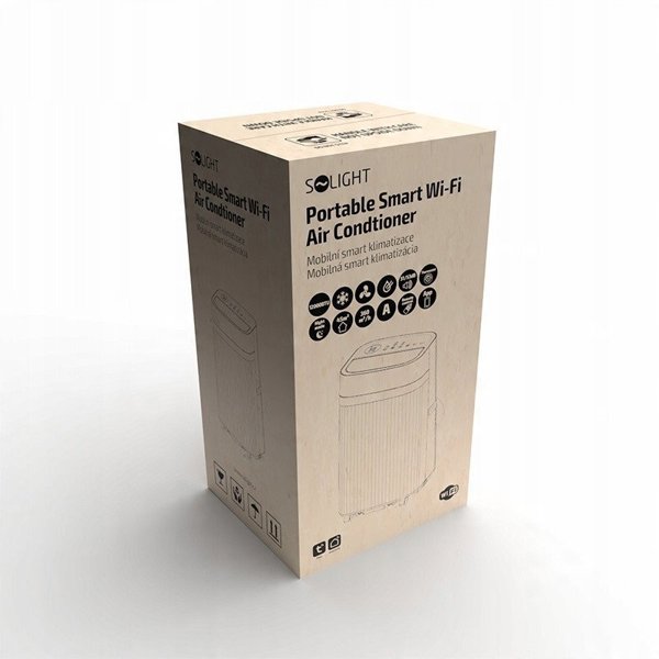 Φορητό κλιματιστικό Solight 12000 BTU, έξυπνο WiFi, ψύξη, αφύγρανση, ανεμιστήρας