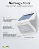 Solarny kinkiet LED z czujnikiem ruchu, 4 W
