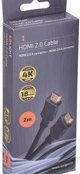 Solight HDMI καλώδιο με Ethernet, HDMI 2.0 A σύνδεσμος - HDMI 2.0 A σύνδεσμος, blistr, 2m