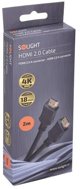 Solight HDMI καλώδιο με Ethernet, HDMI 2.0 A σύνδεσμος - HDMI 2.0 A σύνδεσμος, blistr, 2m