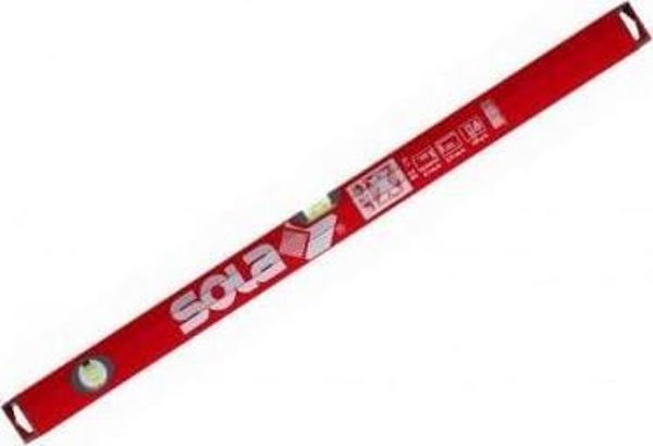 Αλφάδι Sola BIGX 40cm, Επαγγελματικό Αλουμινίου, Κόκκινο, Με Εργονομικό Προφίλ X και Ανθεκτικά Φιαλίδια Ακριβείας