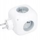 Πολύπριζο κύβος Solight, 3x 16A + USB A+C, λευκό, διακόπτης