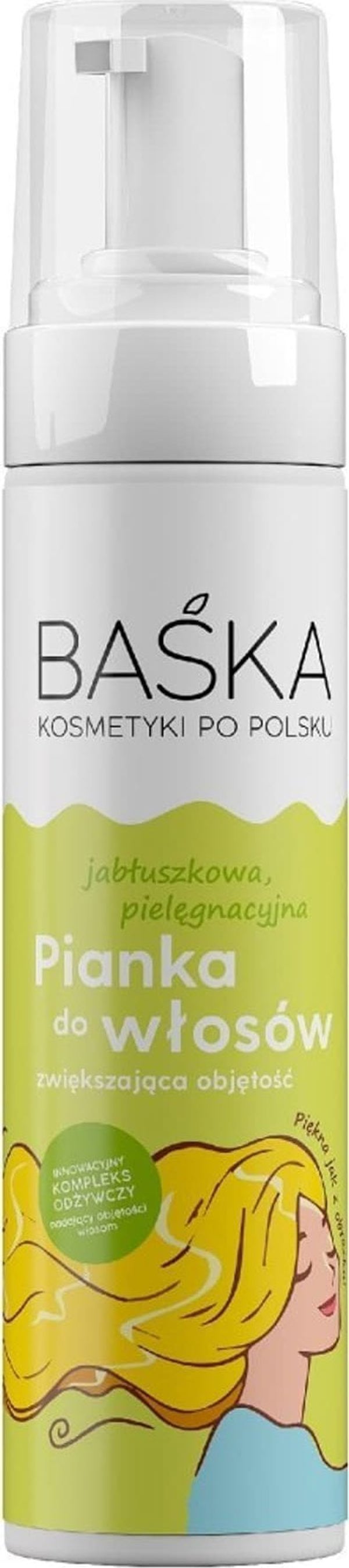 Solverx BASKA Καλλυντικά - Περιποιητικός αφρός μαλλιών 200ml για αύξηση όγκου
