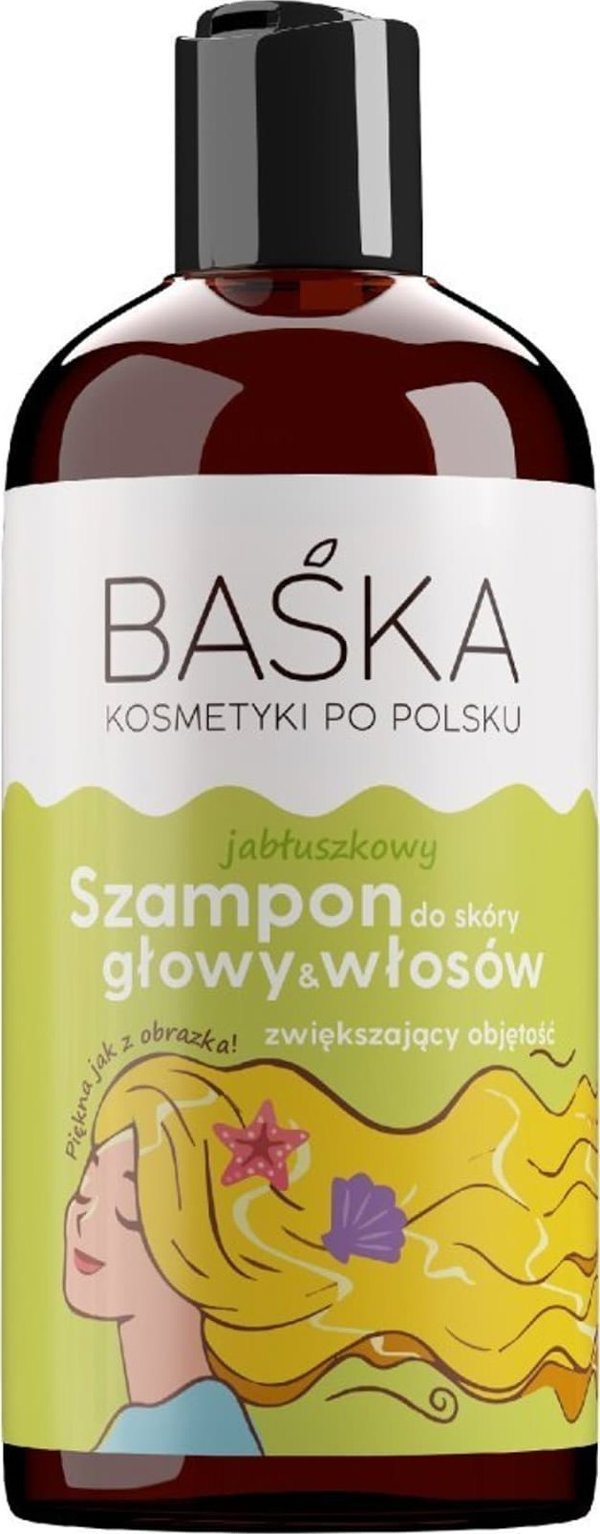 Solverx BAŚKA Κοσμετικό με Άρωμα Πολωνικού Μήλου Σαμπουάν για Μαλλιά - Αυξάνει τον Όγκο 500ml