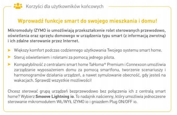 SOMFY IZYMO io Mikro odbiornik do rolet