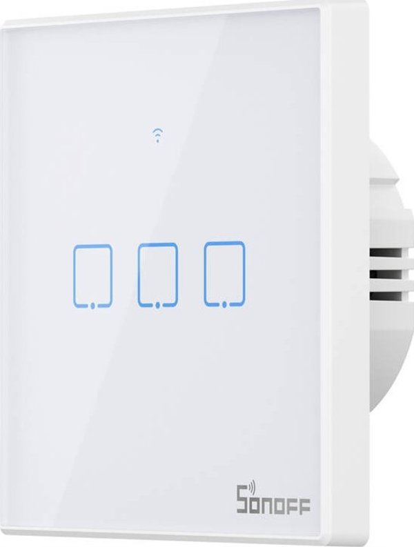 Sonoff Διακόπτης αφής WiFi + RF 433 Sonoff T2 TX (3-καναλιών) νέα έκδοση