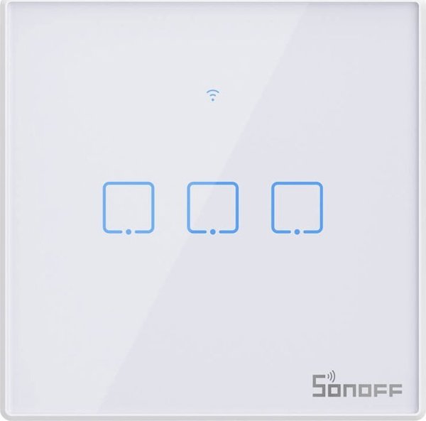 Sonoff Διακόπτης αφής WiFi + RF 433 Sonoff T2 TX (3-καναλιών) νέα έκδοση