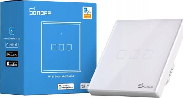 Sonoff Διακόπτης αφής WiFi + RF 433 Sonoff T2 TX (3-καναλιών) νέα έκδοση