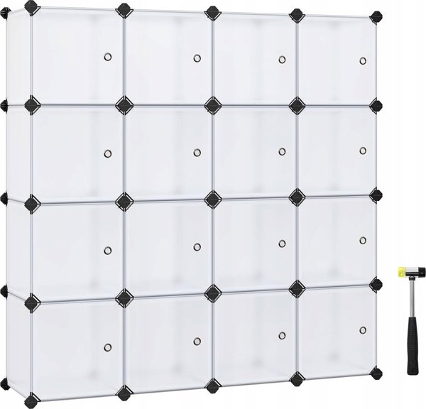 Songmics Storage Organizer, 15 θέσεις για ρούχα παπούτσια Βιβλία παιχνιδιών, εύκολο στη συναρμολόγηση, λευκό 13585952 6955880334599