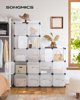 Songmics Storage Organizer, 15 θέσεις για ρούχα παπούτσια Βιβλία παιχνιδιών, εύκολο στη συναρμολόγηση, λευκό 13585952 6955880334599