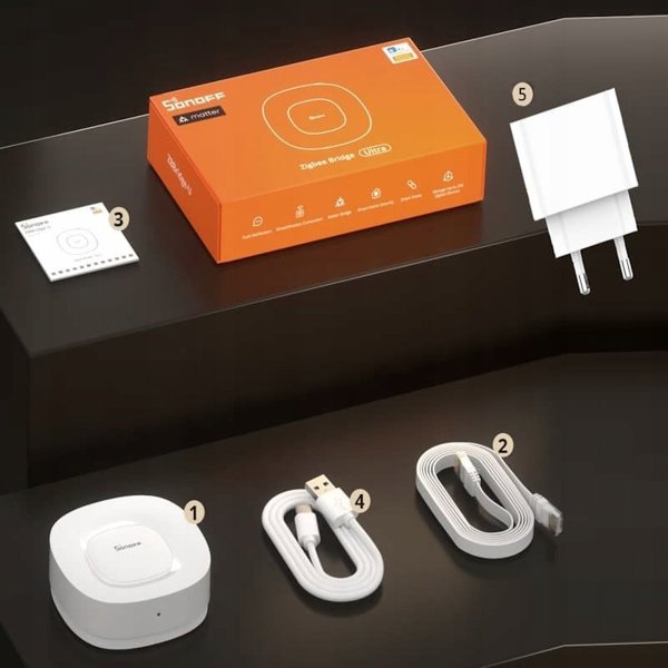 Γέφυρα Sonoff Matter ZigBee Bridge Ultra SONOFF ZBBridge-U (RJ45 LAN, 1.5 GHz, 1 GB RAM, 8 GB)
