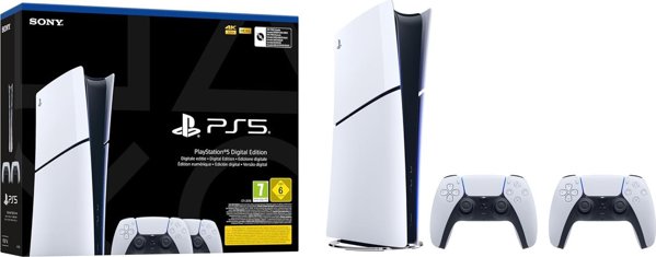 Sony PlayStation 5 Slim Digital Edition + 2 pady (9581574)