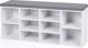 VASAGLE Παπουτσοθήκη με Κάθισμα ULHS10WT, Λευκή, 104x30x48 cm