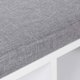 VASAGLE Παπουτσοθήκη με Κάθισμα ULHS10WT, Λευκή, 104x30x48 cm