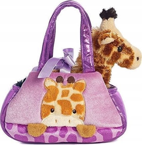 Sophie la Girafe AURORA Fancy Pals λούτρινο παιχνίδι καμηλοπάρδαλη σε τσάντα, 20 εκ