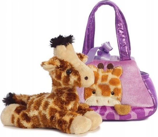 Sophie la Girafe AURORA Fancy Pals λούτρινο παιχνίδι καμηλοπάρδαλη σε τσάντα, 20 εκ