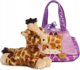 Sophie la Girafe AURORA Fancy Pals λούτρινο παιχνίδι καμηλοπάρδαλη σε τσάντα, 20 εκ