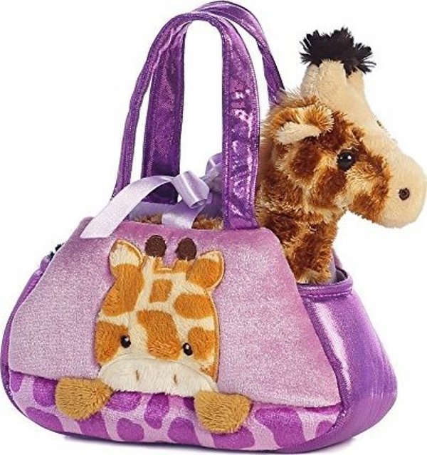 Sophie la Girafe AURORA Fancy Pals λούτρινο παιχνίδι καμηλοπάρδαλη σε τσάντα, 20 εκ