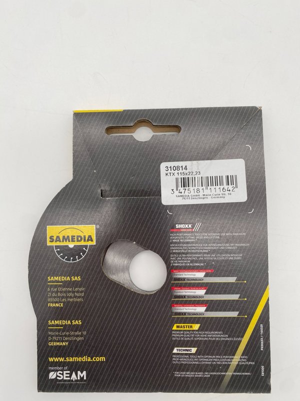 Sourcing Let's say dis. SAMEDIA KTX 115x22/1.3