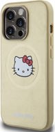 Θήκη Sourcing Hello Kitty MagSafe για iPhone 15 Pro 6.1" - Δερμάτινη με Κεφάλι Kitty, Χρυσή