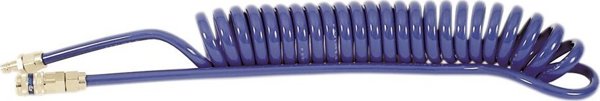 Σπιράλ σωλήνας με συνδέσμους CEJN Esafe 8x12mm 8m, μπλε