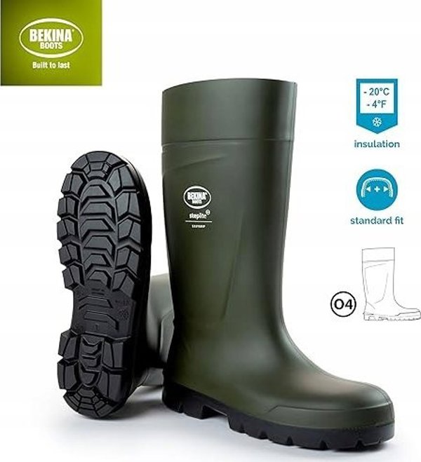 Μπότες Sourcing BEKINA Steplite Easy Grip O4, πράσινο 38