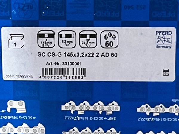 Sourcing Chain sharpening disc PFERD SC CS-G 145x3,2x22,2 AD 60J7V