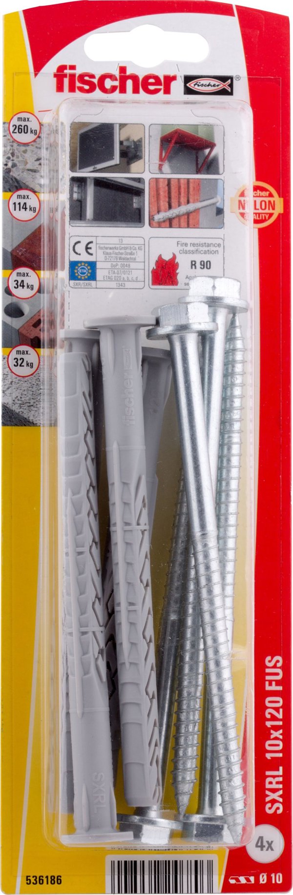 Sourcing Pin with screw SXRL 10 x 120 FUS 4 pcs.