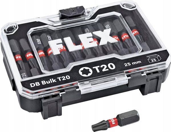 Σετ 25 τεμαχίων με μύτες κρούσης FLEX DB T20 Sourcing